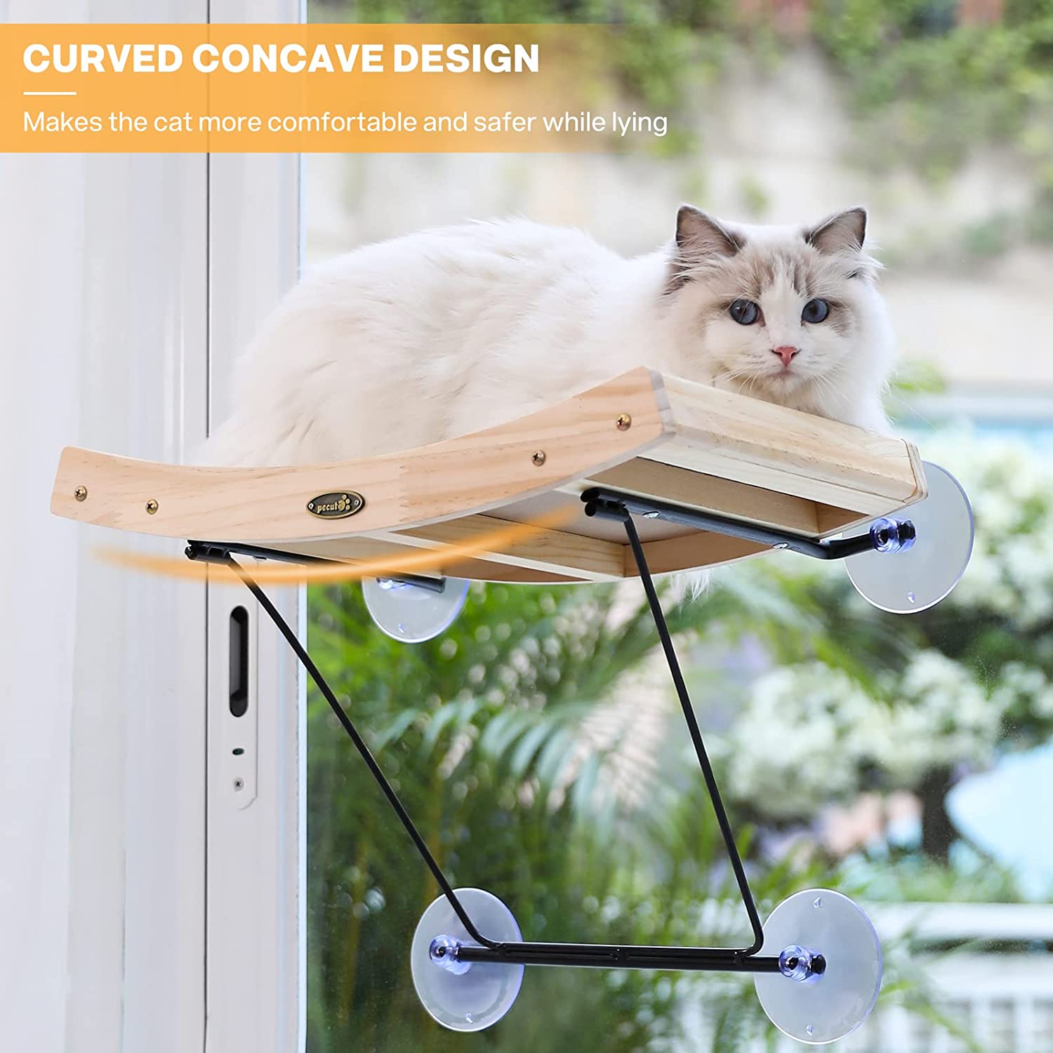 Pecute Cat Window Perch for large cats